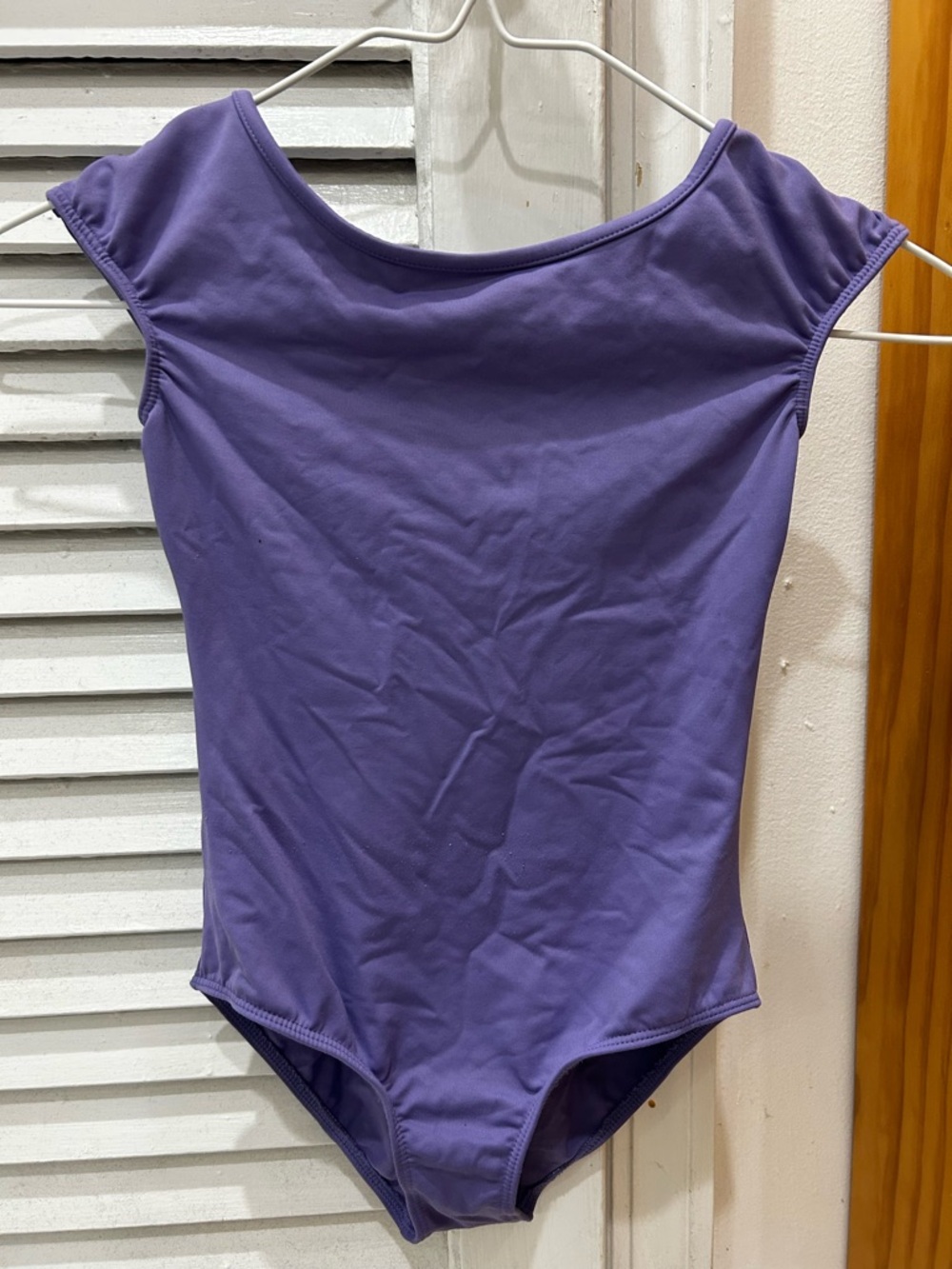 Girls' Purple Cap Sleeve Ballet Leotard Bloch